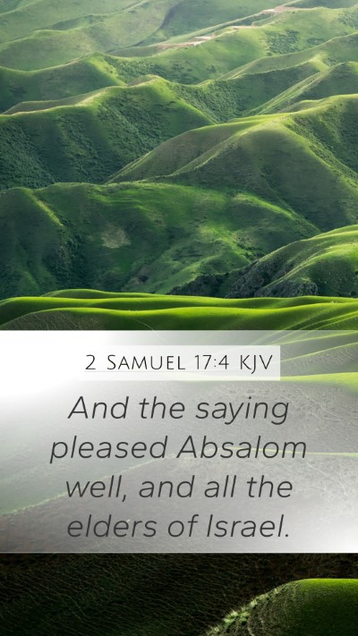 2 Samuel 17:4 Explained