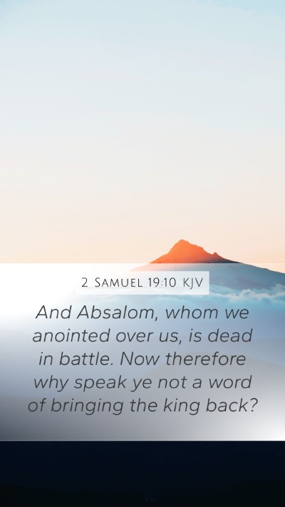 2 Samuel 19:10 Explained