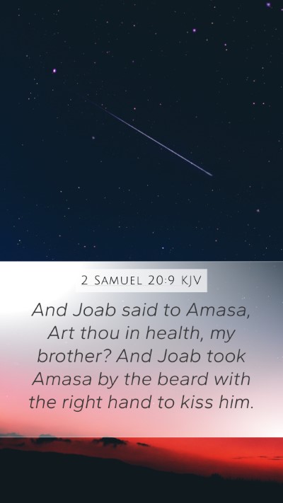 2 Samuel 20:9 Explained