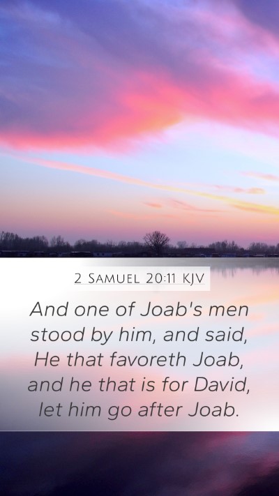 2 Samuel 20:11 Explained