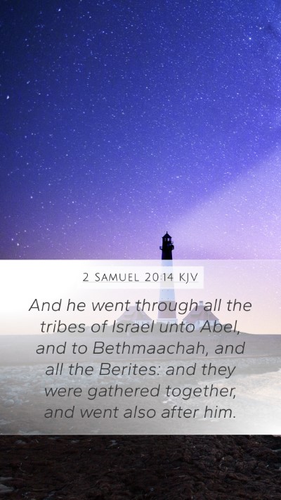 2 Samuel 20:14 Explained