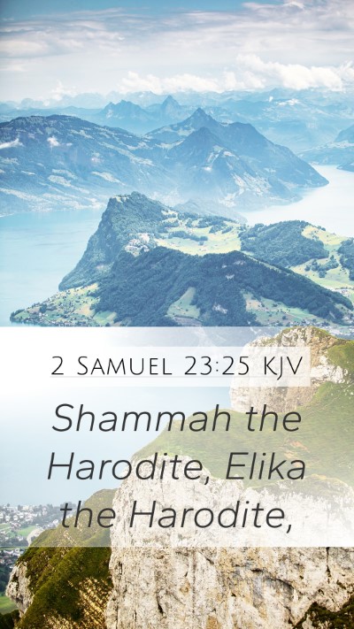 2 Samuel 23:25 Explained