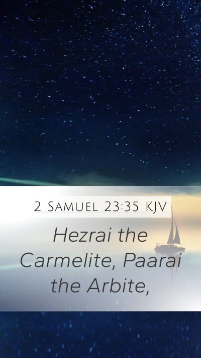 2 Samuel 23:35 Explained