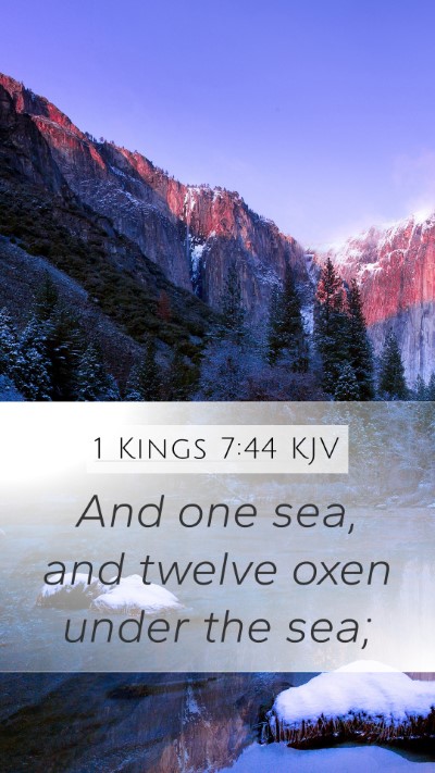 1 Kings 7:44 Explained