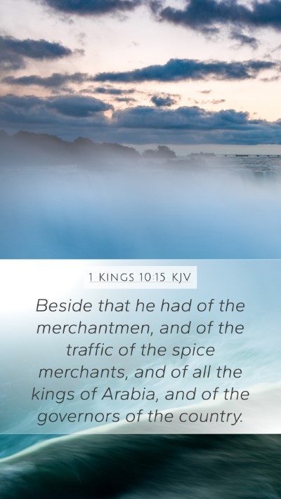 1 Kings 10:15 Explained