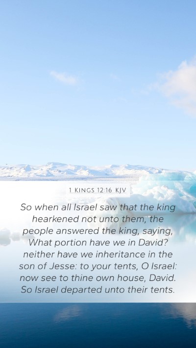 1 Kings 12:16 Explained