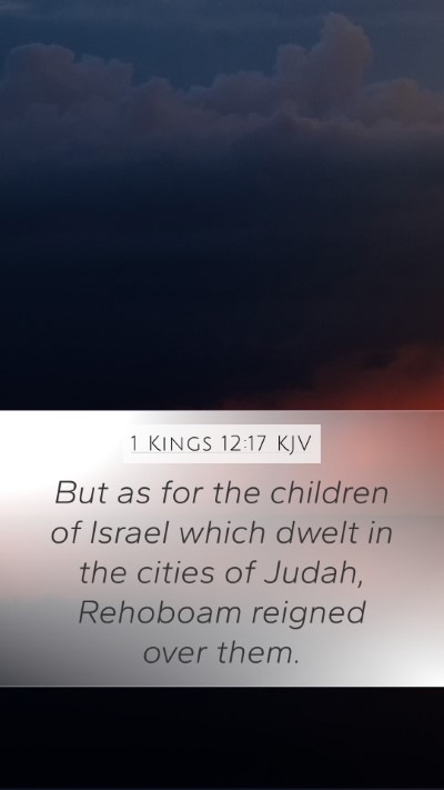 1 Kings 12:17 Explained