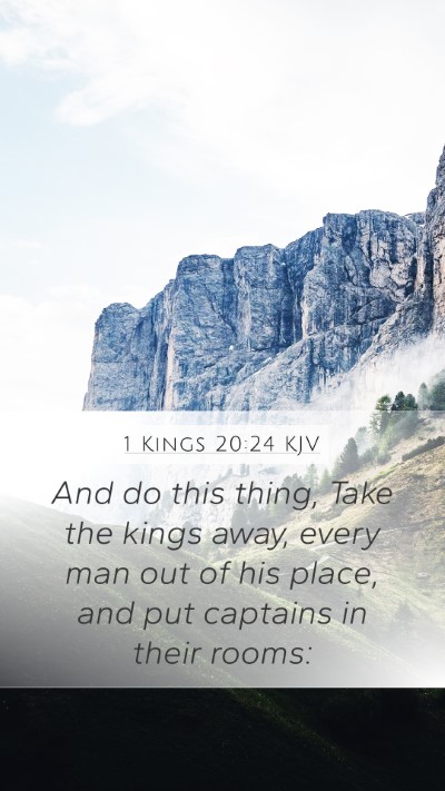 1 Kings 20:24 Explained