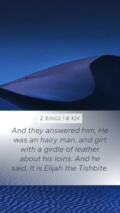 2 Kings 1:8 Explained