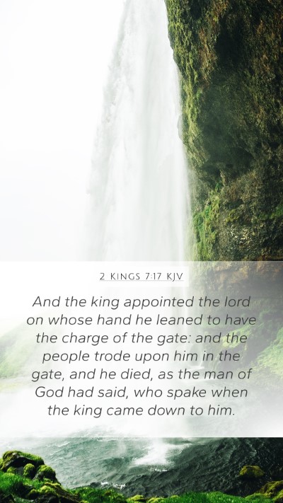 2 Kings 7:17 Explained