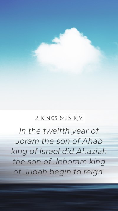 2 Kings 8:25 Explained