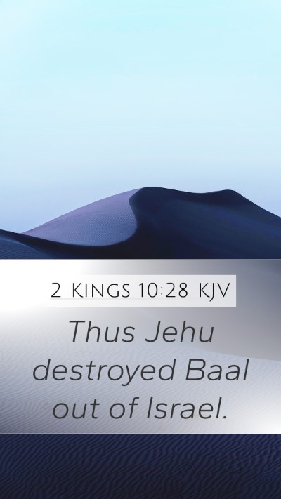 2 Kings 10:28 Explained