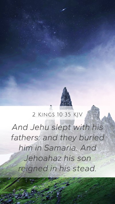 2 Kings 10:35 Explained