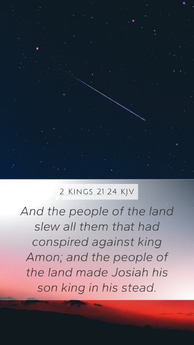 2 Kings 21:24 Explained