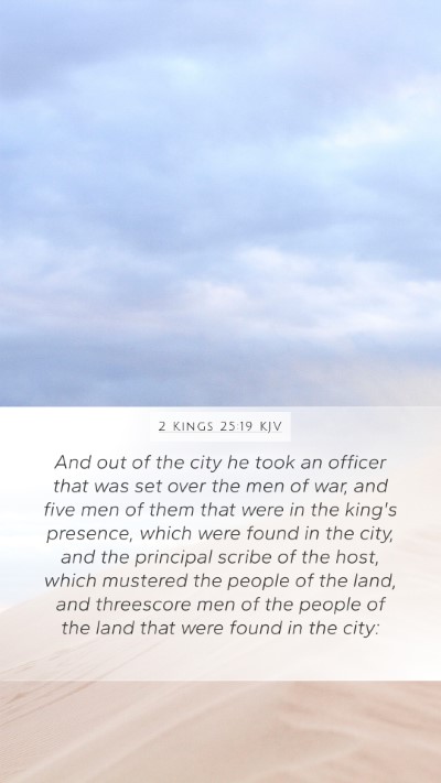 2 Kings 25:19 Explained