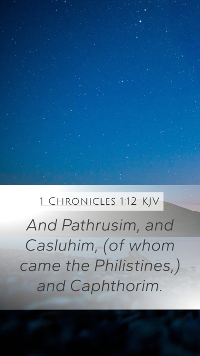 1 Chronicles 1:12 Explained