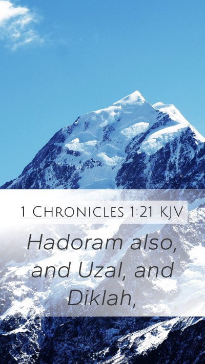 1 Chronicles 1:21 Explained