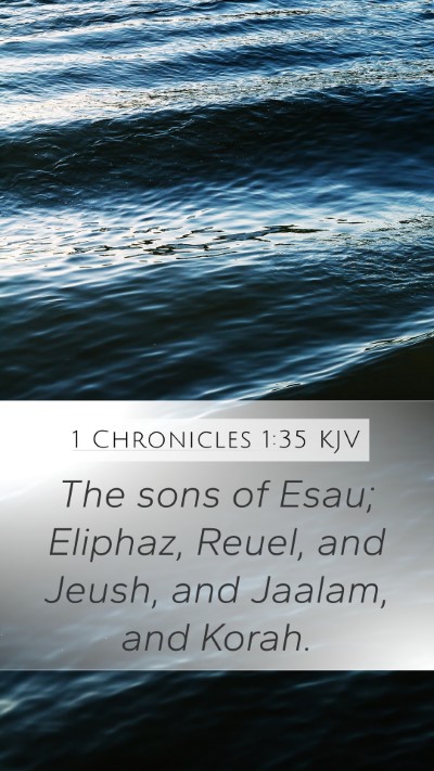 1 Chronicles 1:35 Explained