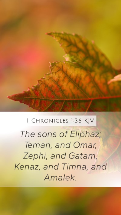 1 Chronicles 1:36 Explained