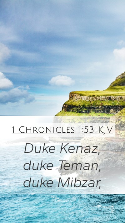 1 Chronicles 1:53 Explained