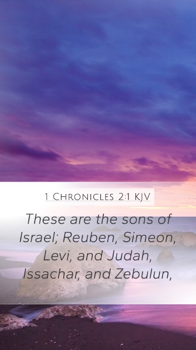 1 Chronicles 2:1 Explained