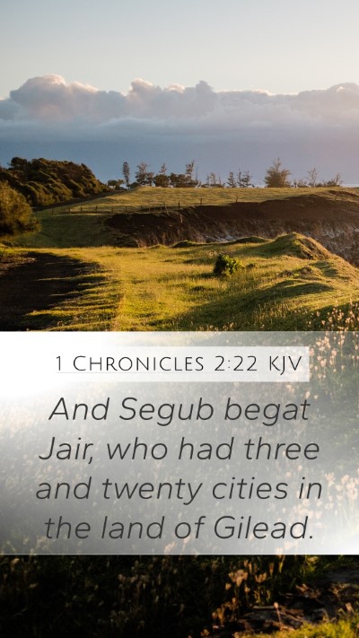 1 Chronicles 2:22 Explained