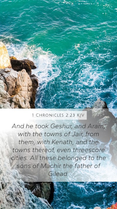 1 Chronicles 2:23 Explained