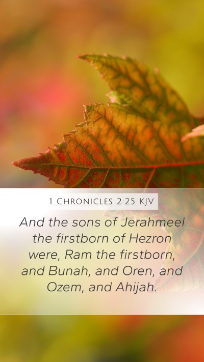 1 Chronicles 2:25 Explained