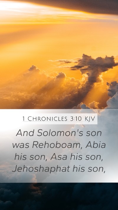 1 Chronicles 3:10 Explained