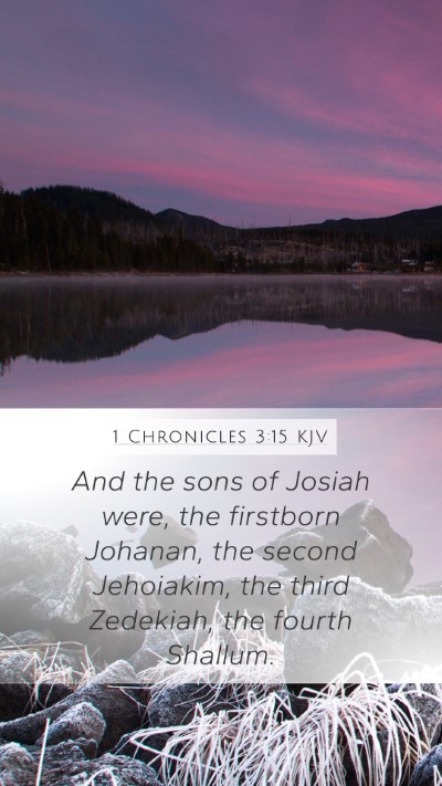 1 Chronicles 3:15 Explained