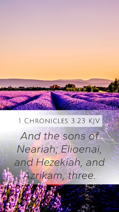 1 Chronicles 3:23 Explained