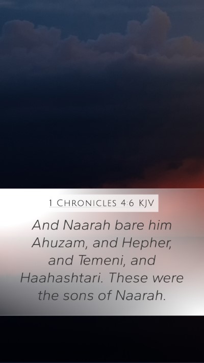 1 Chronicles 4:6 Explained