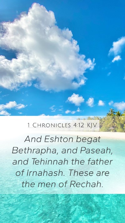 1 Chronicles 4:12 Explained