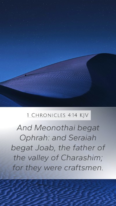 1 Chronicles 4:14 Explained