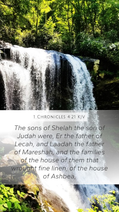 1 Chronicles 4:21 Explained