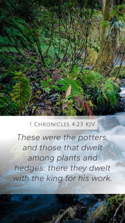 1 Chronicles 4:23 Explained