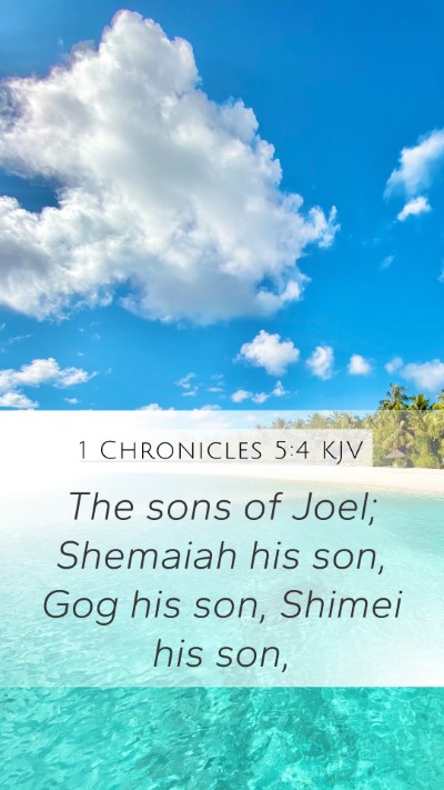 1 Chronicles 5:4 Explained