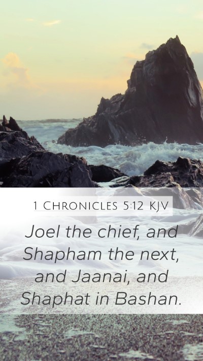 1 Chronicles 5:12 Explained