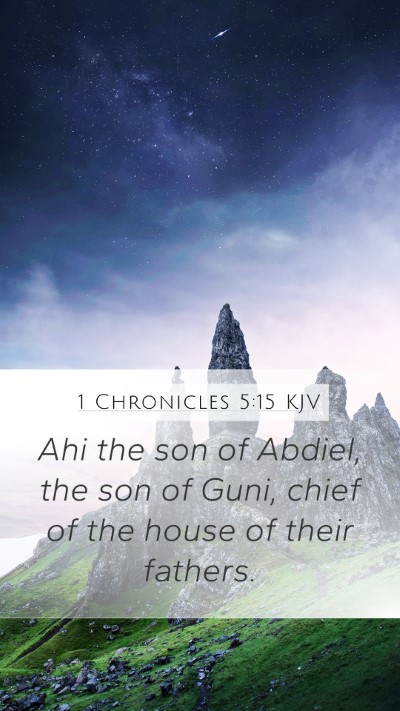 1 Chronicles 5:15 Explained