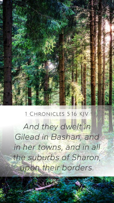 1 Chronicles 5:16 Explained