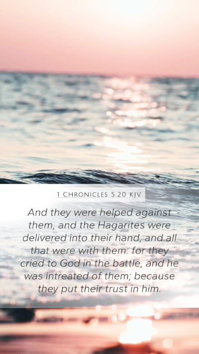 1 Chronicles 5:20 Explained