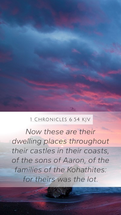 1 Chronicles 6:54 Explained