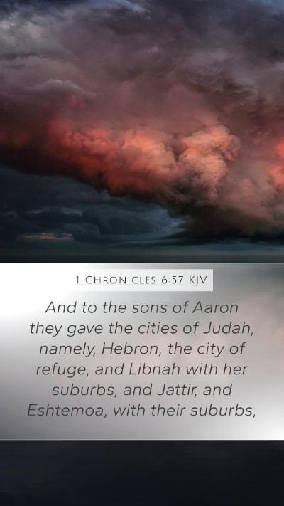 1 Chronicles 6:57 Explained