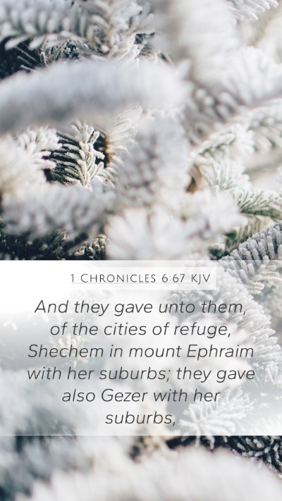 1 Chronicles 6:67 Explained