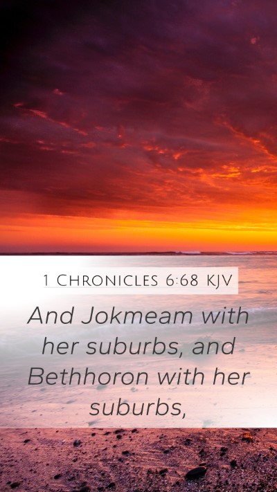 1 Chronicles 6:68 Explained