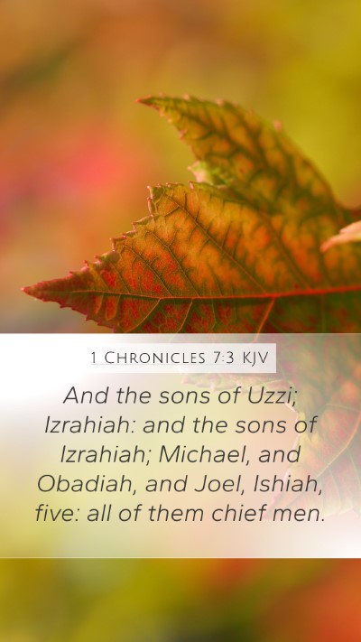 1 Chronicles 7:3 Explained