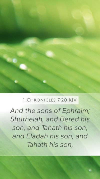 1 Chronicles 7:20 Explained