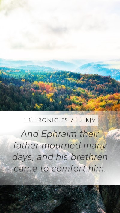 1 Chronicles 7:22 Explained