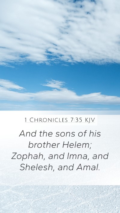 1 Chronicles 7:35 Explained