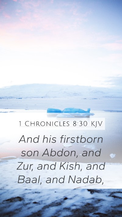 1 Chronicles 8:30 Explained